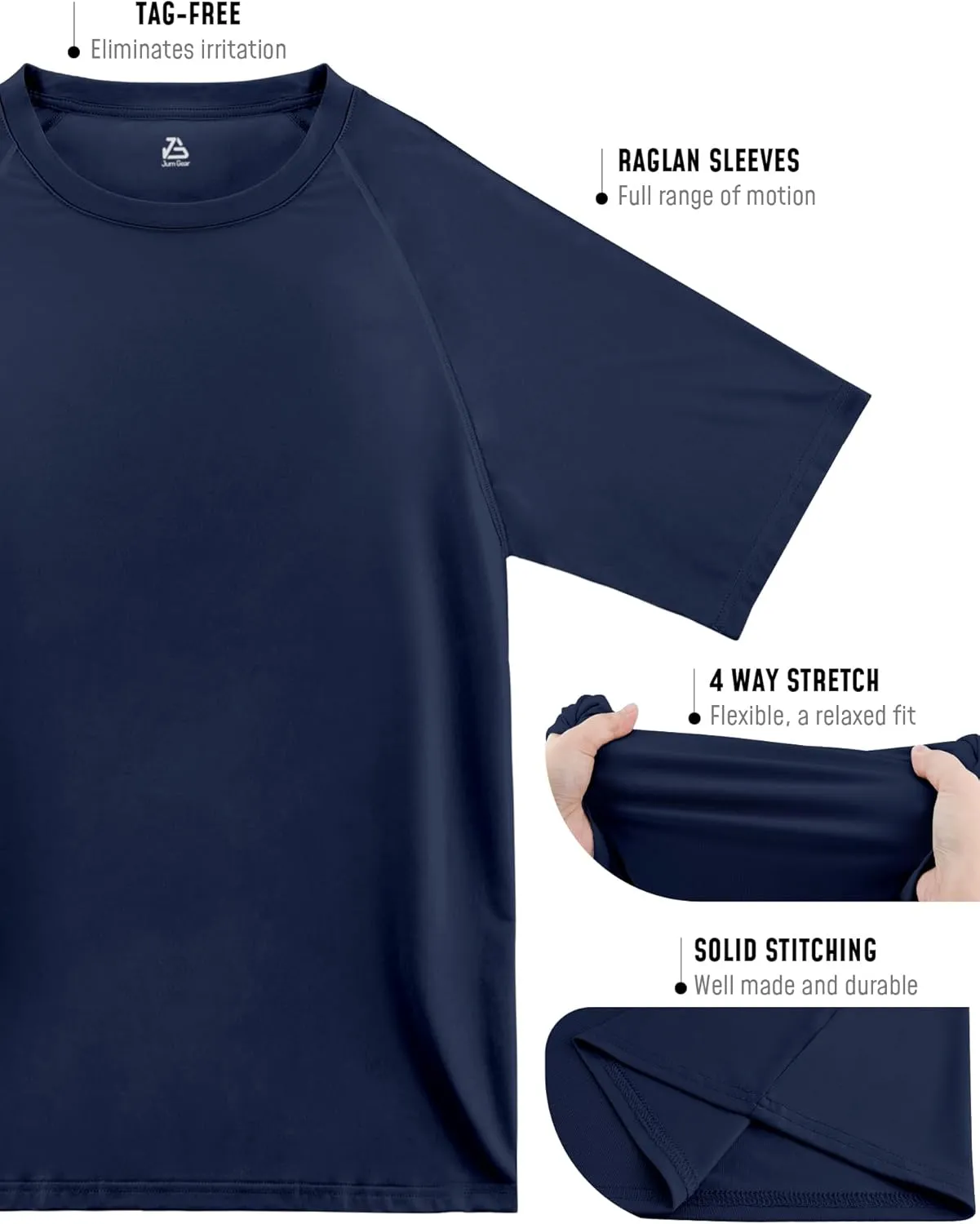 2Pack Rash Guard for Men Short Sleeve UPF50  UV Swim Shirts Dry Fit Beach Water Activewear Athletic Sports Mens Clothing