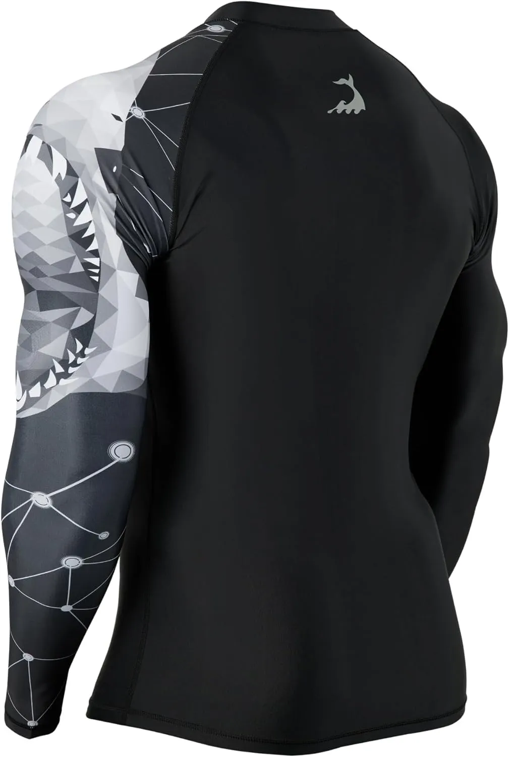 ADOREISM Men's Long Sleeve Zip Rash Guard UPF 50  UV Sun Protection Quick Dry Swim Shirts for Fishing Hiking Surfing