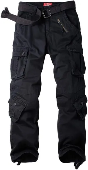 Alfiudad Womens Cargo Pants with Pockets, Women's Casual Military Army Hiking Combat Tactical Work Pants Trousers