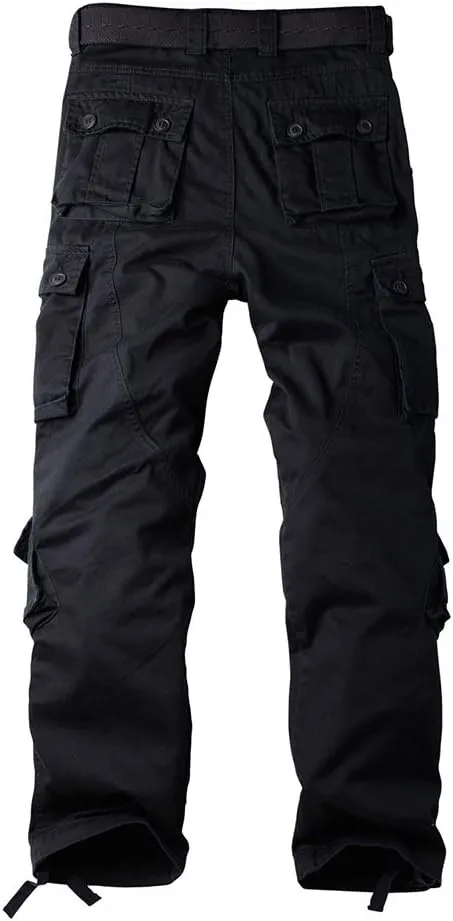 Alfiudad Womens Cargo Pants with Pockets, Women's Casual Military Army Hiking Combat Tactical Work Pants Trousers