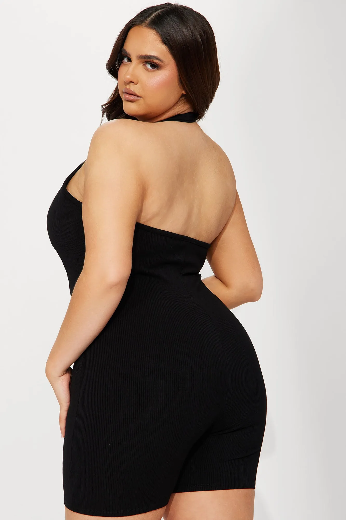 Aria Snatched Romper - Black