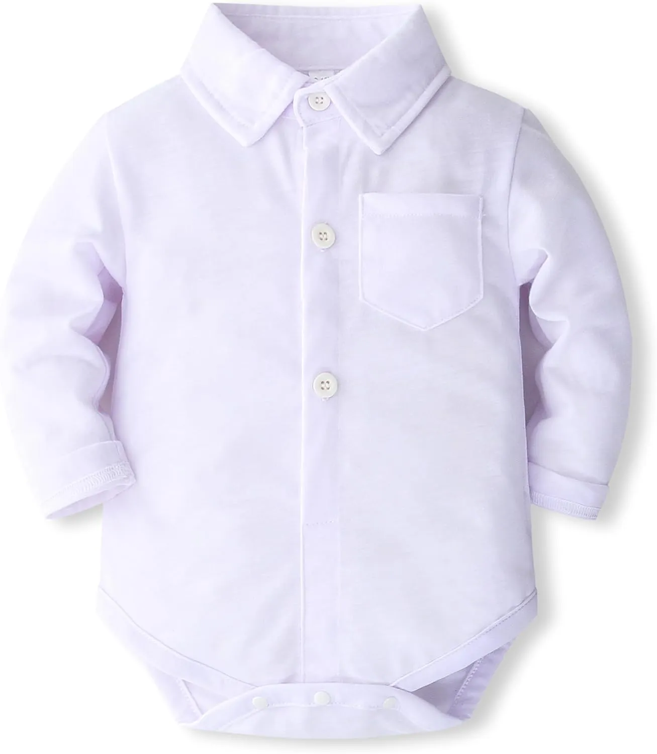 Baby Boys Gentleman Formal Suit Set with Vest, Pant, Shirt, and Bow Tie, Weding 4Pcs Outfit