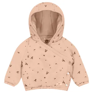 Baby Girl Jacket | Rib and Leaf Print | Maple Sugar | Little Fragile