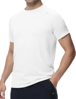 baleaf Men's Running Shirts Short Sleeve Quick Dry Workout Tops Athletic Sun Protection T-Shirt UPF 50  Moisture Wicking