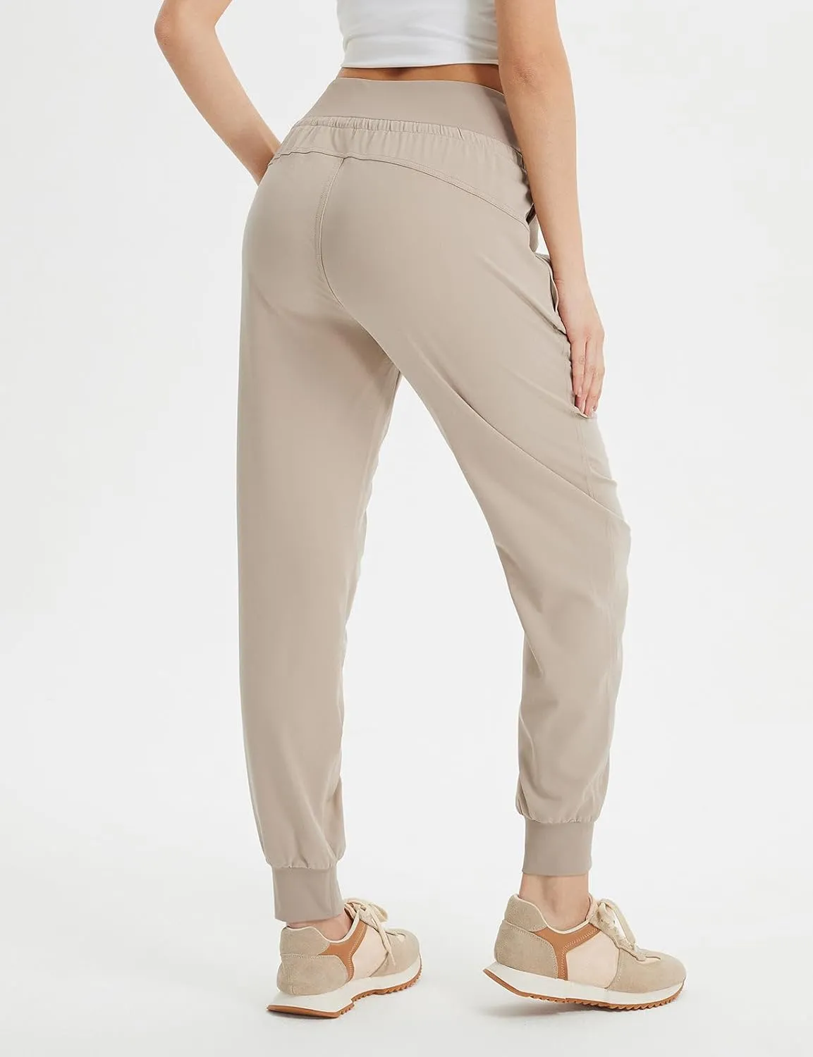 baleaf Women's Joggers with Zip Pockets Hiking Pants Lightweight Quick Dry Water Resistant Track Pants
