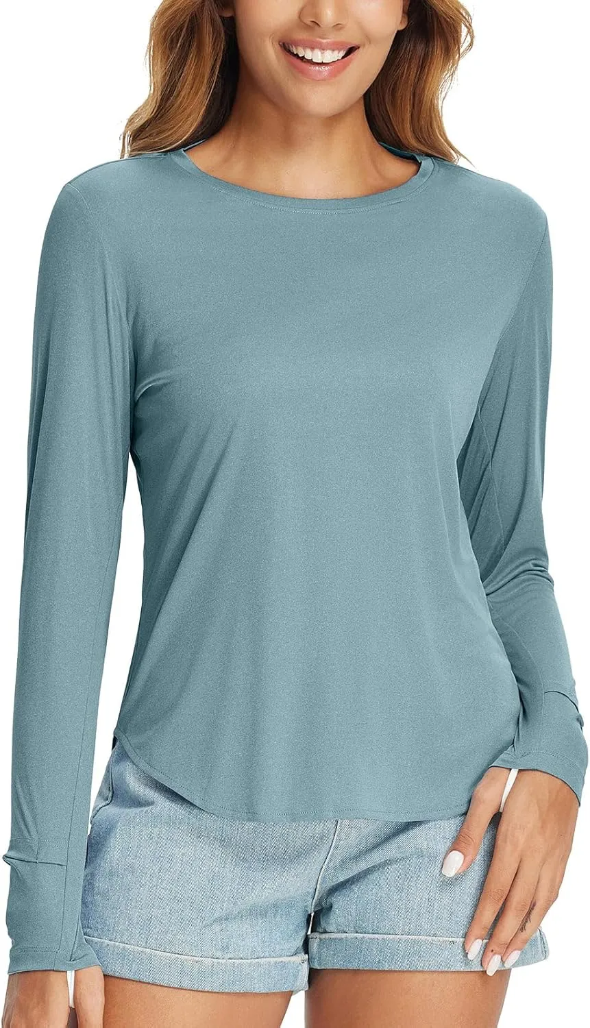 baleaf Women's UPF 50  Sun Shirts UV Protection Long Sleeve Rash Guard Lightweight Quick Dry SPF Outdoor Hiking Clothing