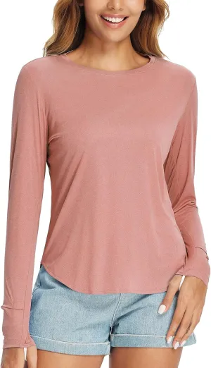 baleaf Women's UPF 50  Sun Shirts UV Protection Long Sleeve Rash Guard Lightweight Quick Dry SPF Outdoor Hiking Clothing