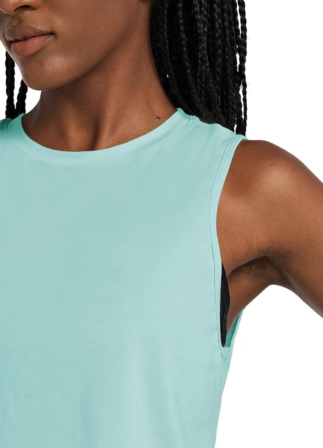 baleaf Workout Tops for Women Crop Tank Top Quick Dry Athletic Gym Exercise Sleeveless Shirts Muscle Yoga Loose Fit