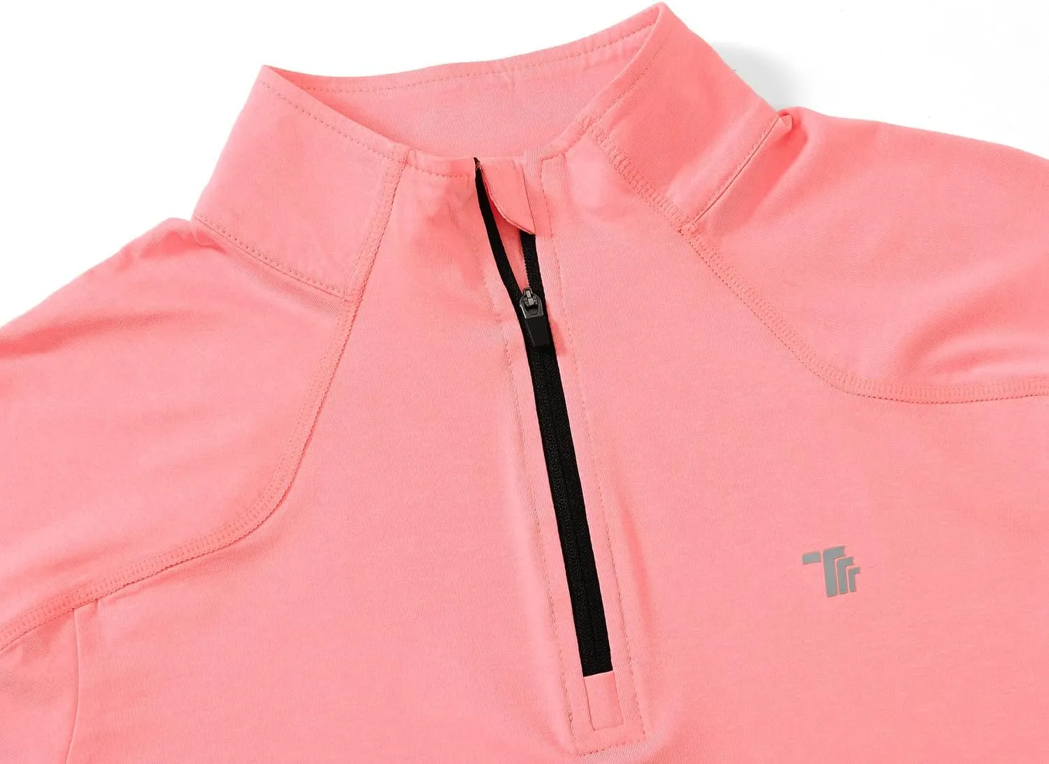 BGOWATU Women's Long Sleeve Golf Polo Shirts Quarter Zip Pullover UPF 50 Sun Shirt for Women Dry Fit Running Tops