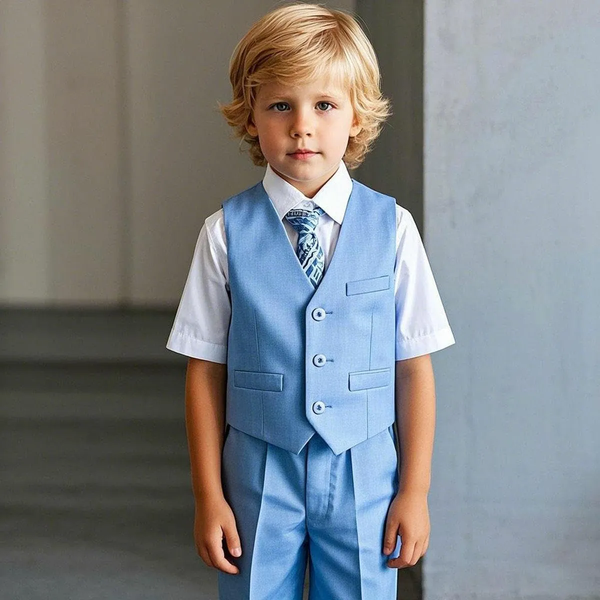 Boys Formal Suit Piece Slim Fit Boys Suit Tuxedos for Wedding Short Pants Suits for Teens Homecoming