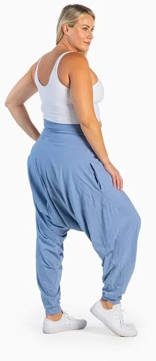 Buddha Pants San Fran Harem Pants - Women's Bamboo Boho Yoga & Beach Pants With Pockets