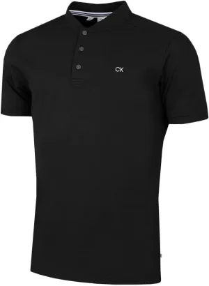 Calvin Klein Men's Blade Collar Polo Shirt - Black - L