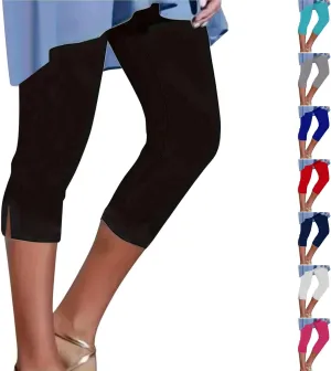 Capri Leggings for Women 2025 Trendy Casual Plus Size Yoga Pants Slim Fit Comfy Stretchy Workout Vacation Outfits