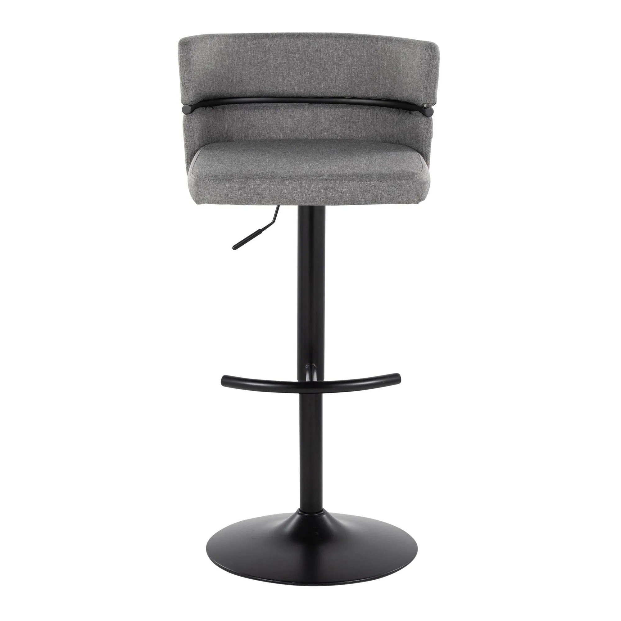 Cinch Adjustable Barstool - Set of 2 By LumiSource - BS-CINCH-RNT2 BKBKCR2