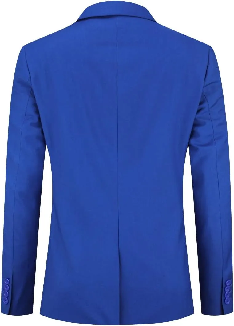 Cloudstyle Men's Suit Single-Breasted One Button Center Vent 2 Pieces Slim Fit Formal Suits