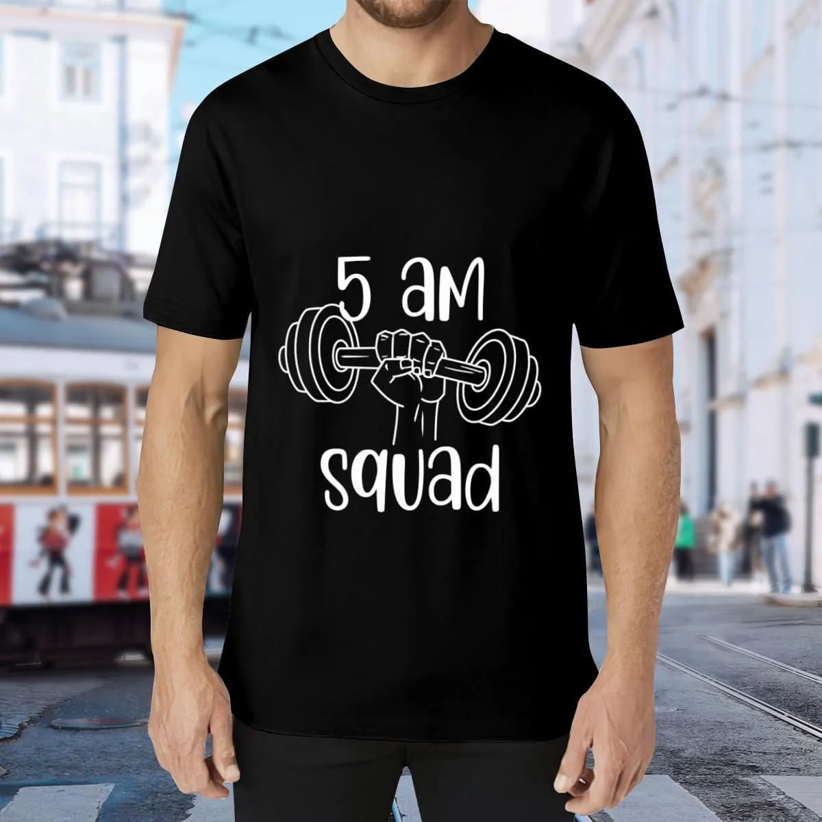 Cute Funny Gym Workout Quote Graphic Unisex T-Shirt for Men or Women Dad Mom