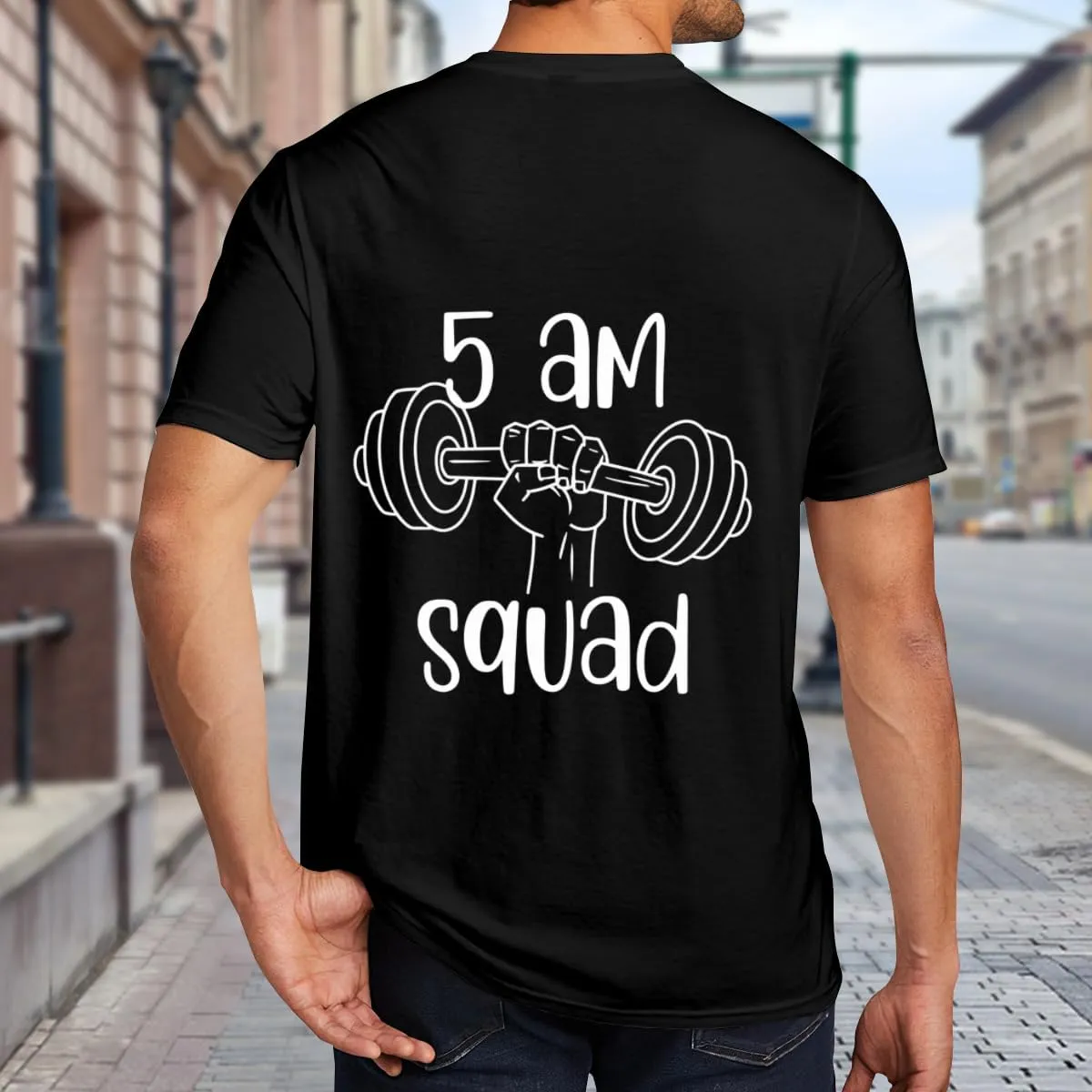 Cute Funny Gym Workout Quote Graphic Unisex T-Shirt for Men or Women Dad Mom