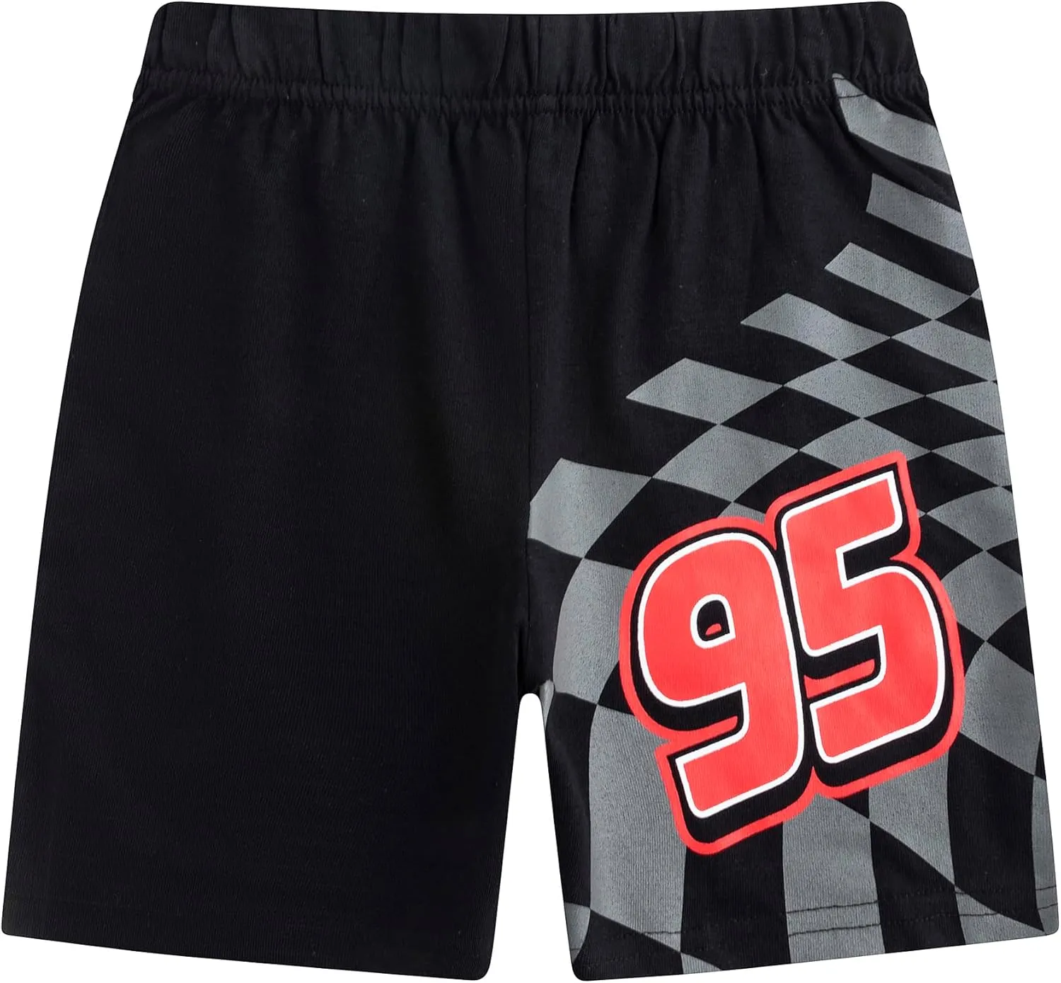 Disney Cars Lightning McQueen Boys Short Sleeve T-Shirts, Pants, and Shorts 4 Piece Set for Toddlers to Big Kids