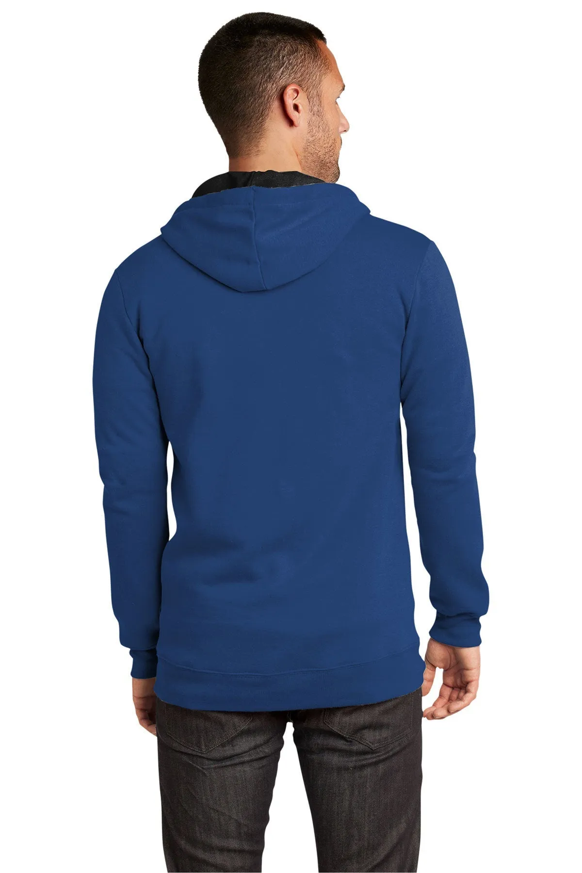 District Young Mens Concert Full-Zip Hoodies, Deep Royal