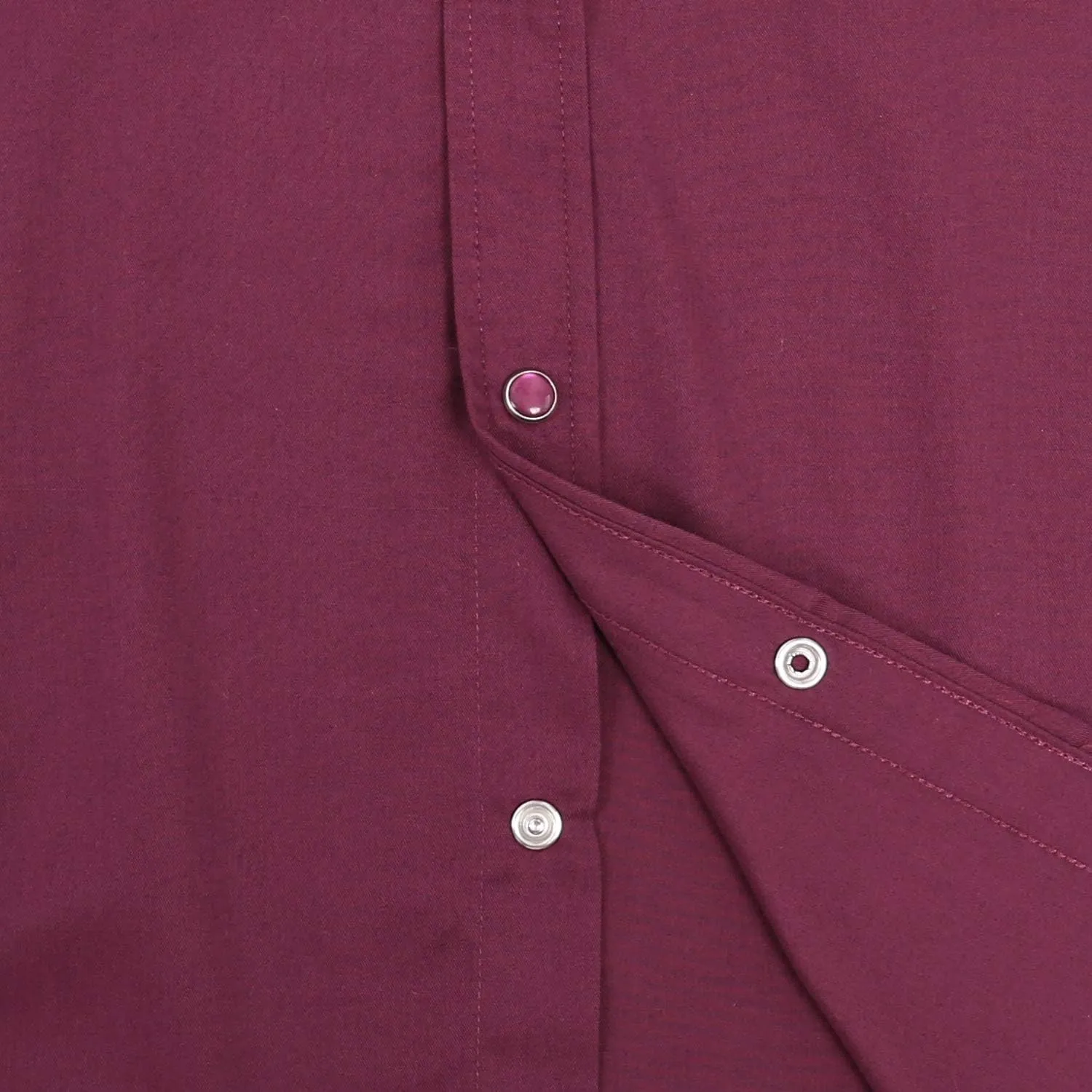Dress Shirt for Men Western Cowboy Long Sleeve Casual Two Pockets Work Solid Pearl Snap Buttons Up Wrinkle Free Shirts