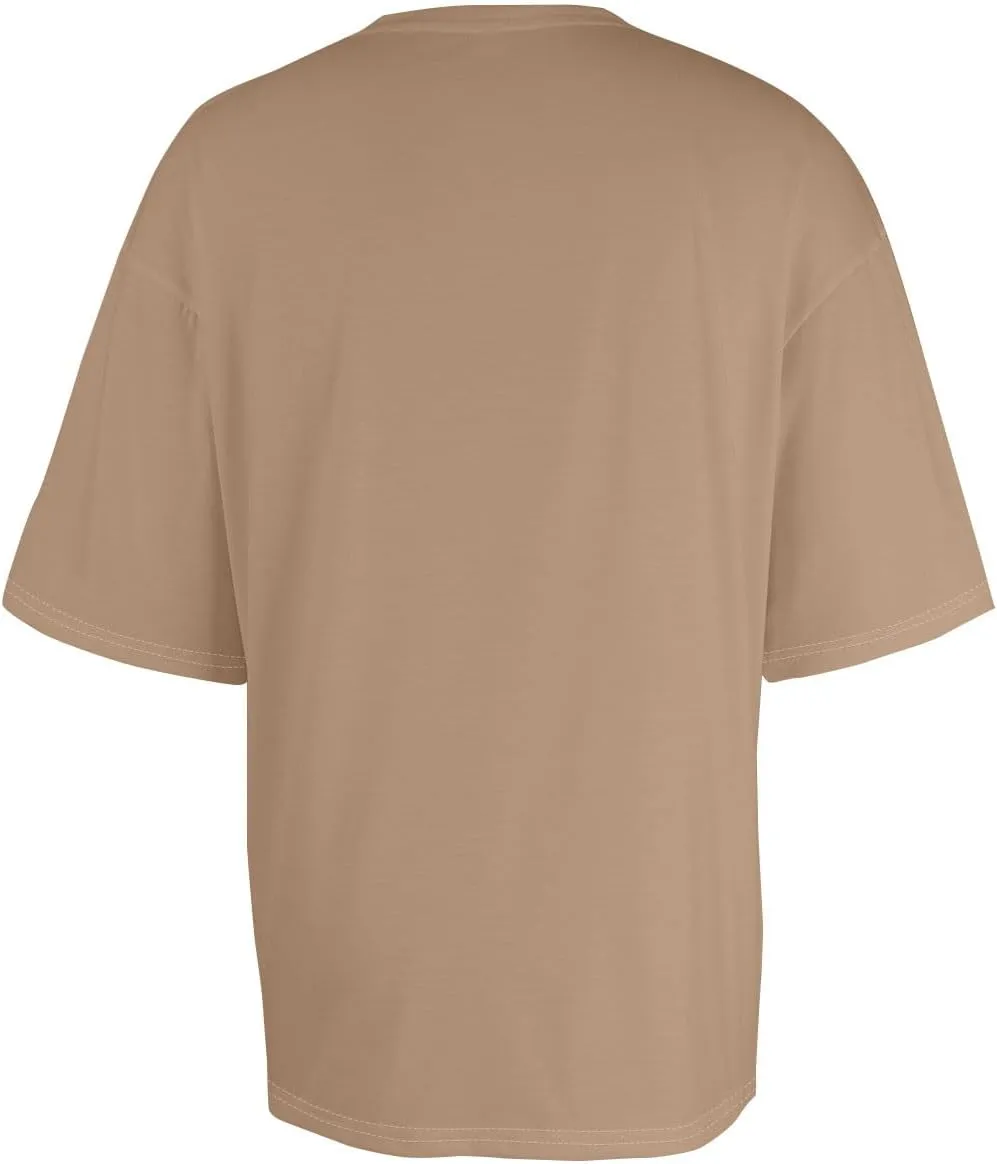 Drop Shoulder Tshirt Men 2025 Summer Casual Short Sleeve Crew Neck Shirt Dry Fit Basic Tops Gym Shirts Men Oversized