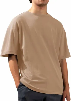 Drop Shoulder Tshirt Men 2025 Summer Casual Short Sleeve Crew Neck Shirt Dry Fit Basic Tops Gym Shirts Men Oversized