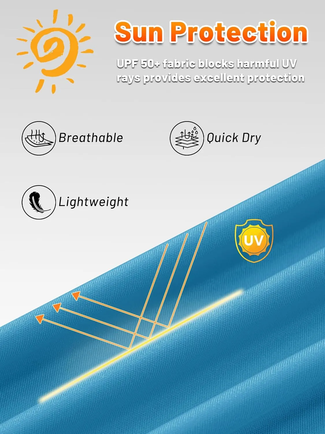 KEFITEVD Men's Sun Protection Hoodie Shirt UPF 50  Long Sleeve Rash Guard SPF Outdoor Fishing Lightweight Quick Dry UV Shirts