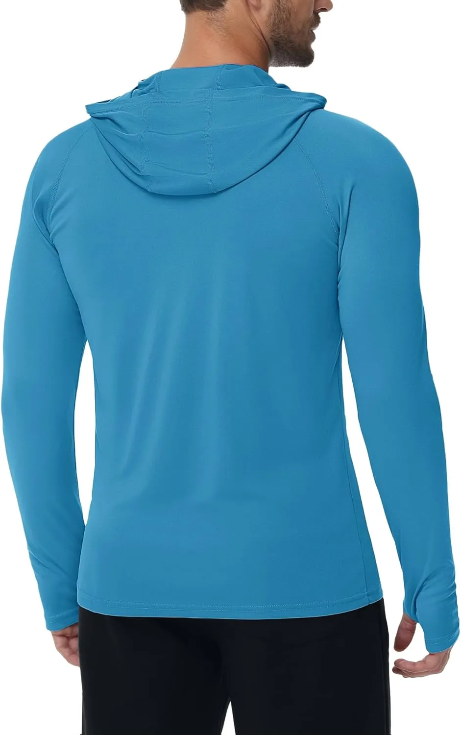 KEFITEVD Men's Sun Protection Hoodie Shirt UPF 50  Long Sleeve Rash Guard SPF Outdoor Fishing Lightweight Quick Dry UV Shirts