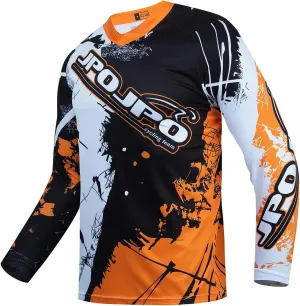 Kids Cycling Jersey Downhill Shirts 4-14 Years for Girls Boys Clothing Long Sleeve Powersports Bike Child Bicycle BMX Tops
