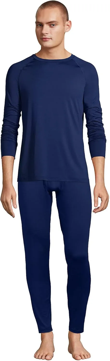 Lands' End Men's Stretch Thermaskin Long Underwear Pants Base Layer