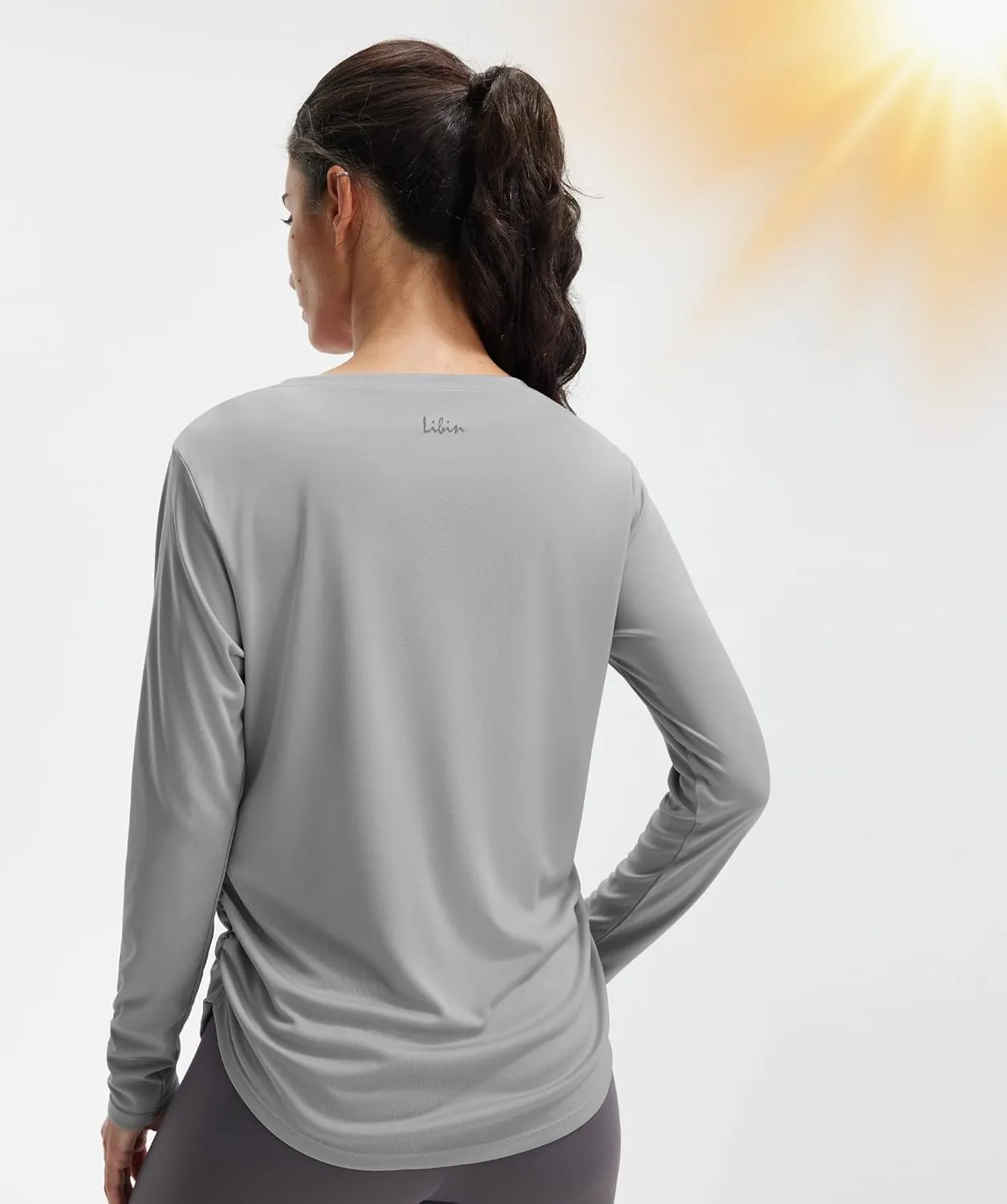 Libin Womens UPF 50  Long Sleeve Sun Shirts UV Protection Rash Guard Lightweight Quick Dry Tops for Workout,Hiking