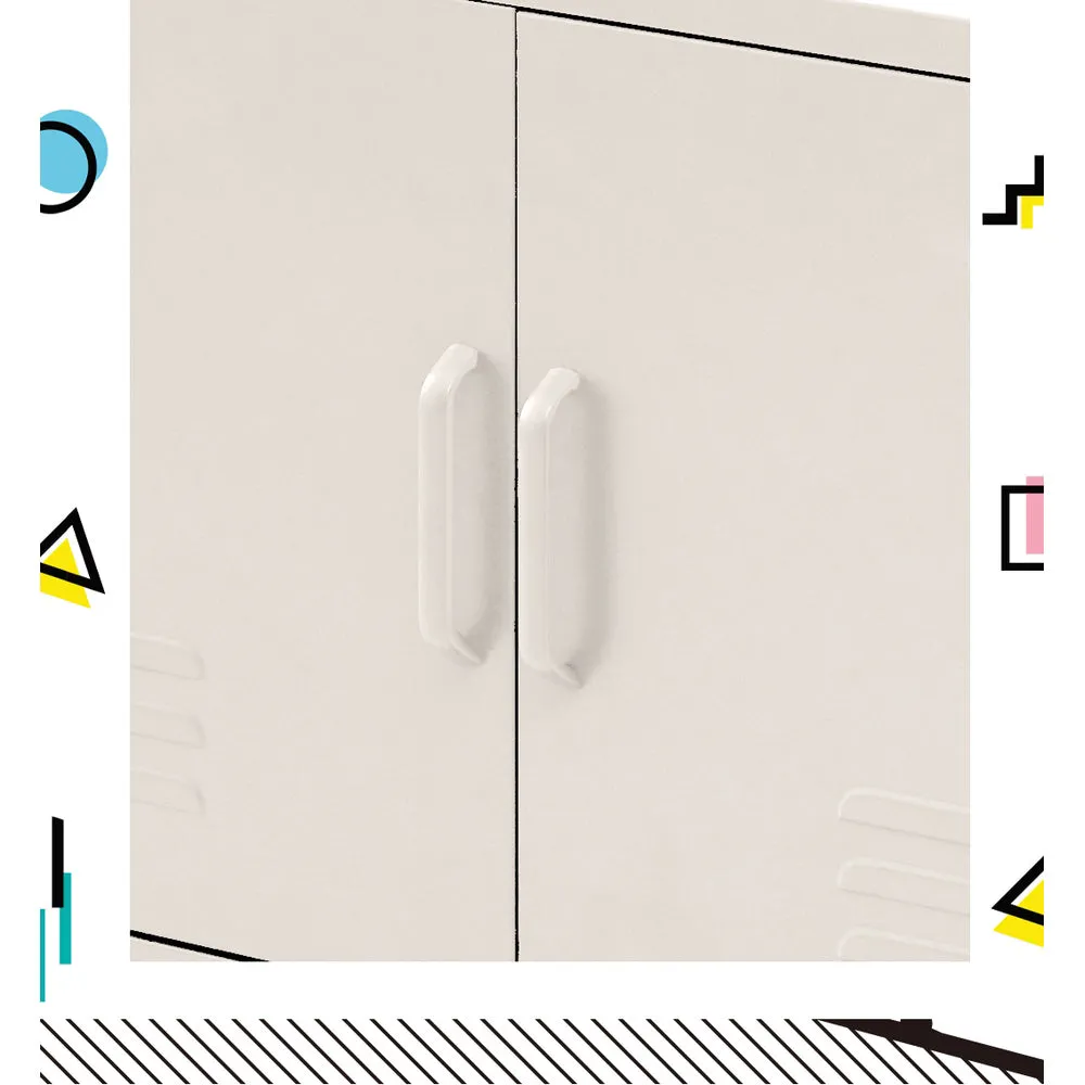 Magnus Buffet Sideboard Metal Cabinet - White