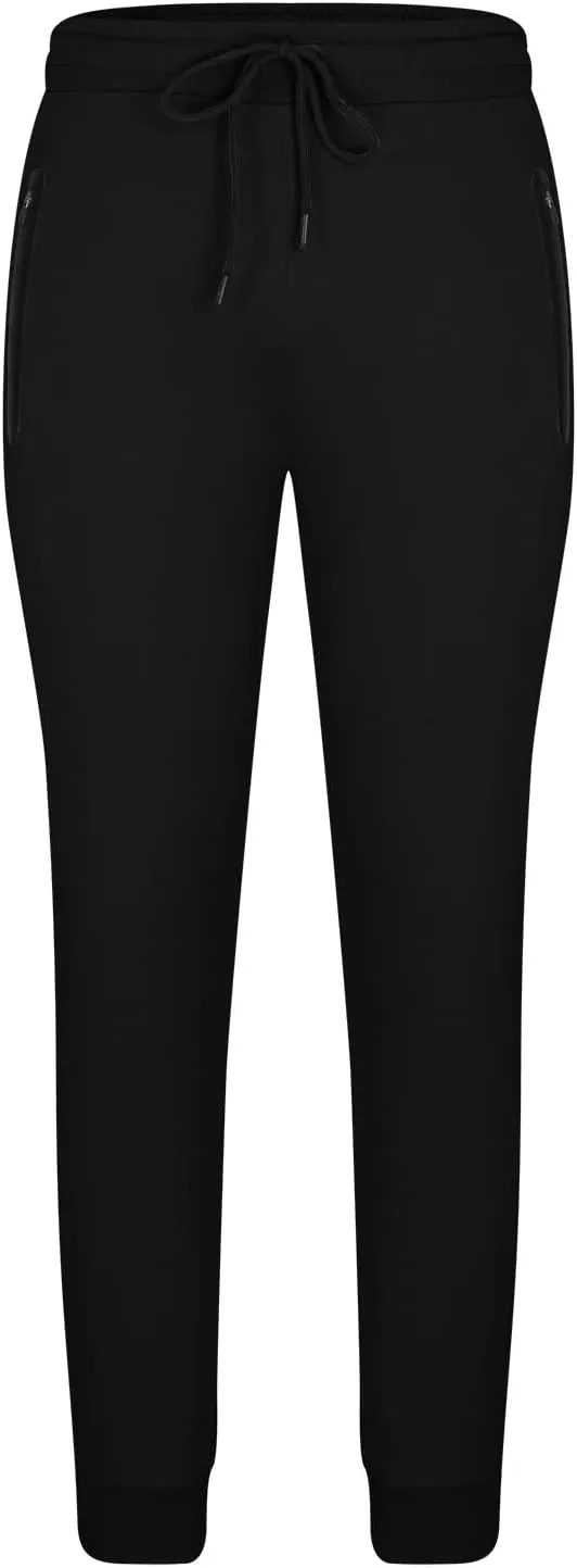 Mens Slim Fit Joggers Stretch Tapered Sweatpants Skinny Golf Athletic Workout Gym Training Pants with Pockets