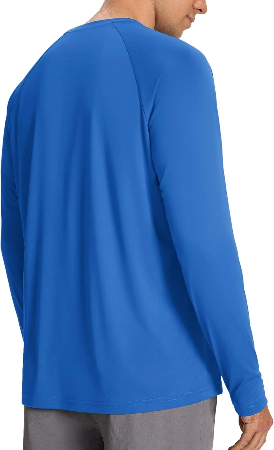 Mens Sun Protection Shirts UPF 50  Long Sleeve UV Shirt Rash Guard for Men Quick Dry Swim Fishing Beach Athletic