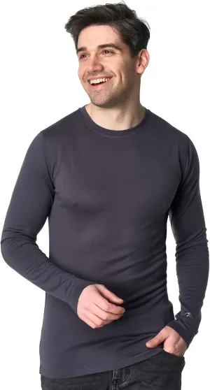 Merino Wool Base Layer Mens - 100% Merino Wool Shirts for Men Thermal Underwear Long Sleeve T-Shirt for Hiking Hunting