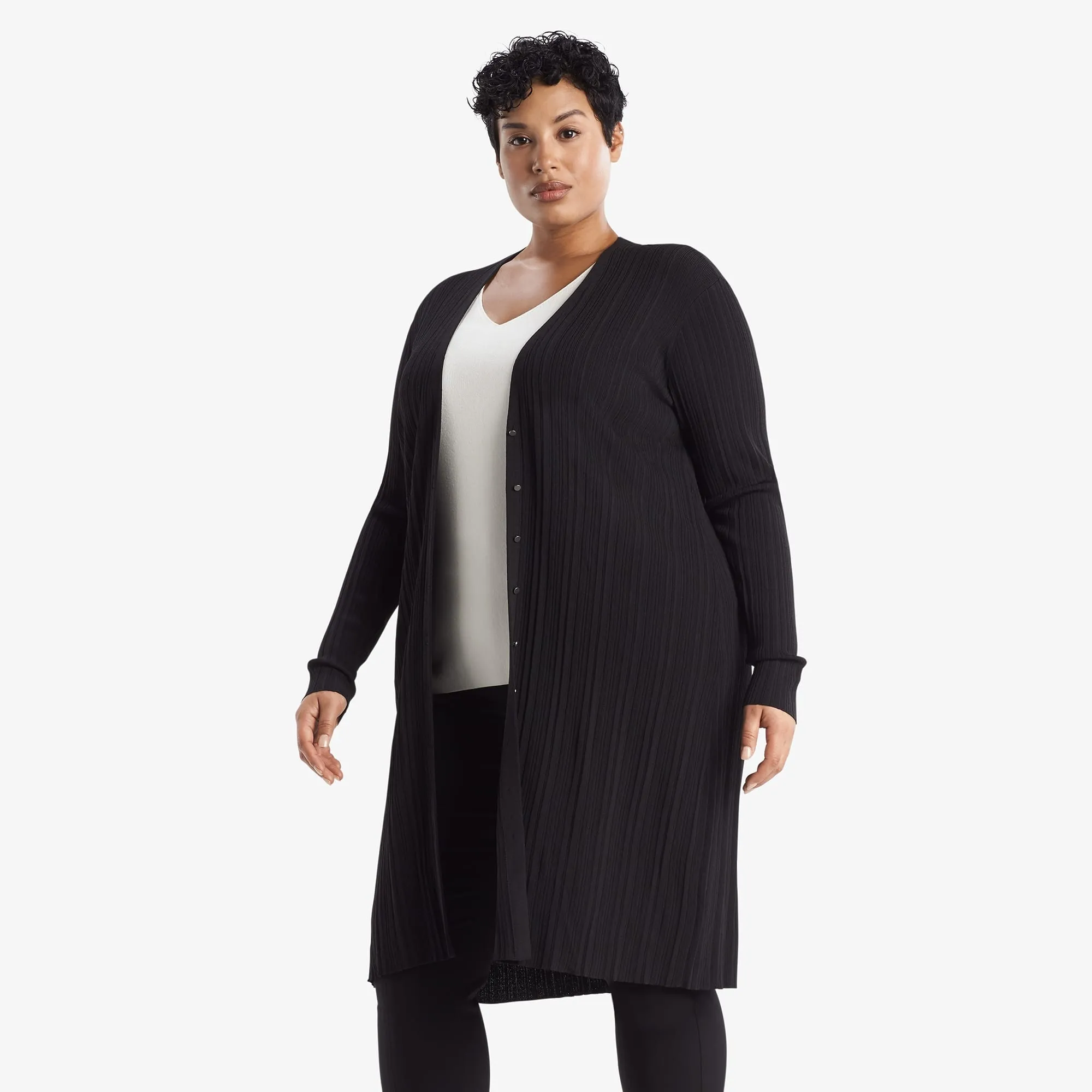 Molly Cardigan - Textured Knit :: Black