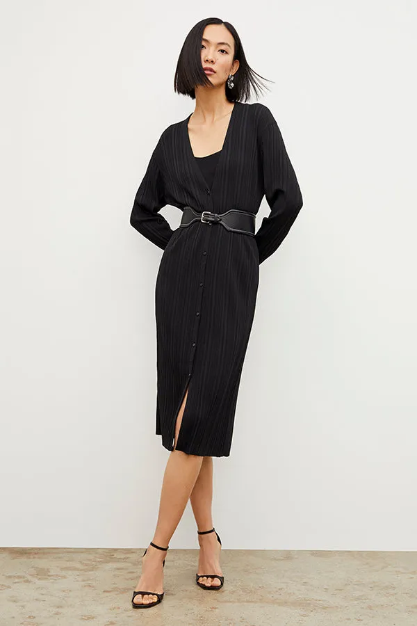 Molly Cardigan - Textured Knit :: Black