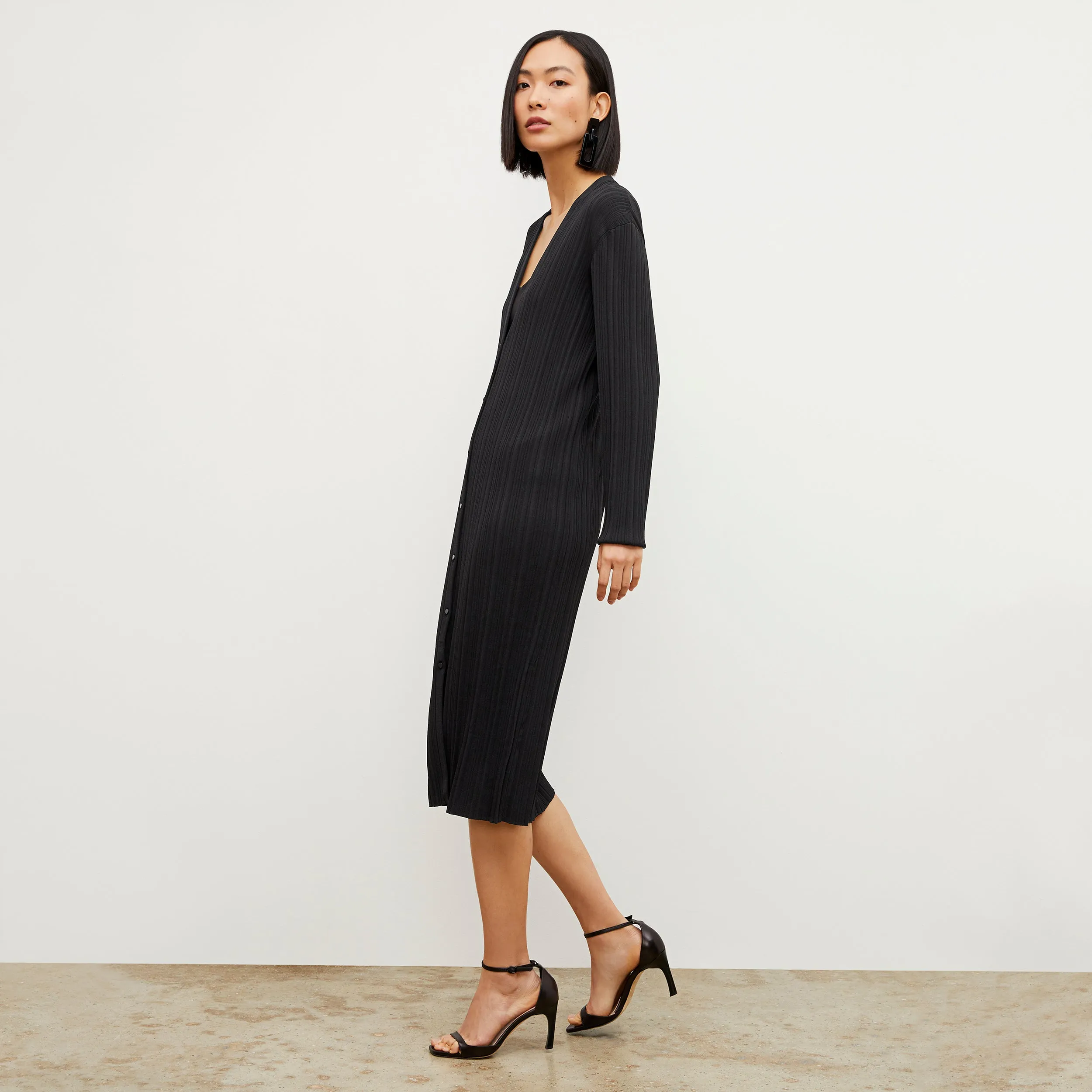 Molly Cardigan - Textured Knit :: Black