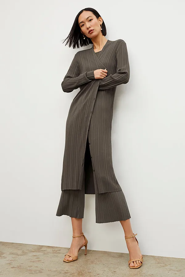 Molly Cardigan - Textured Knit :: Light Ash