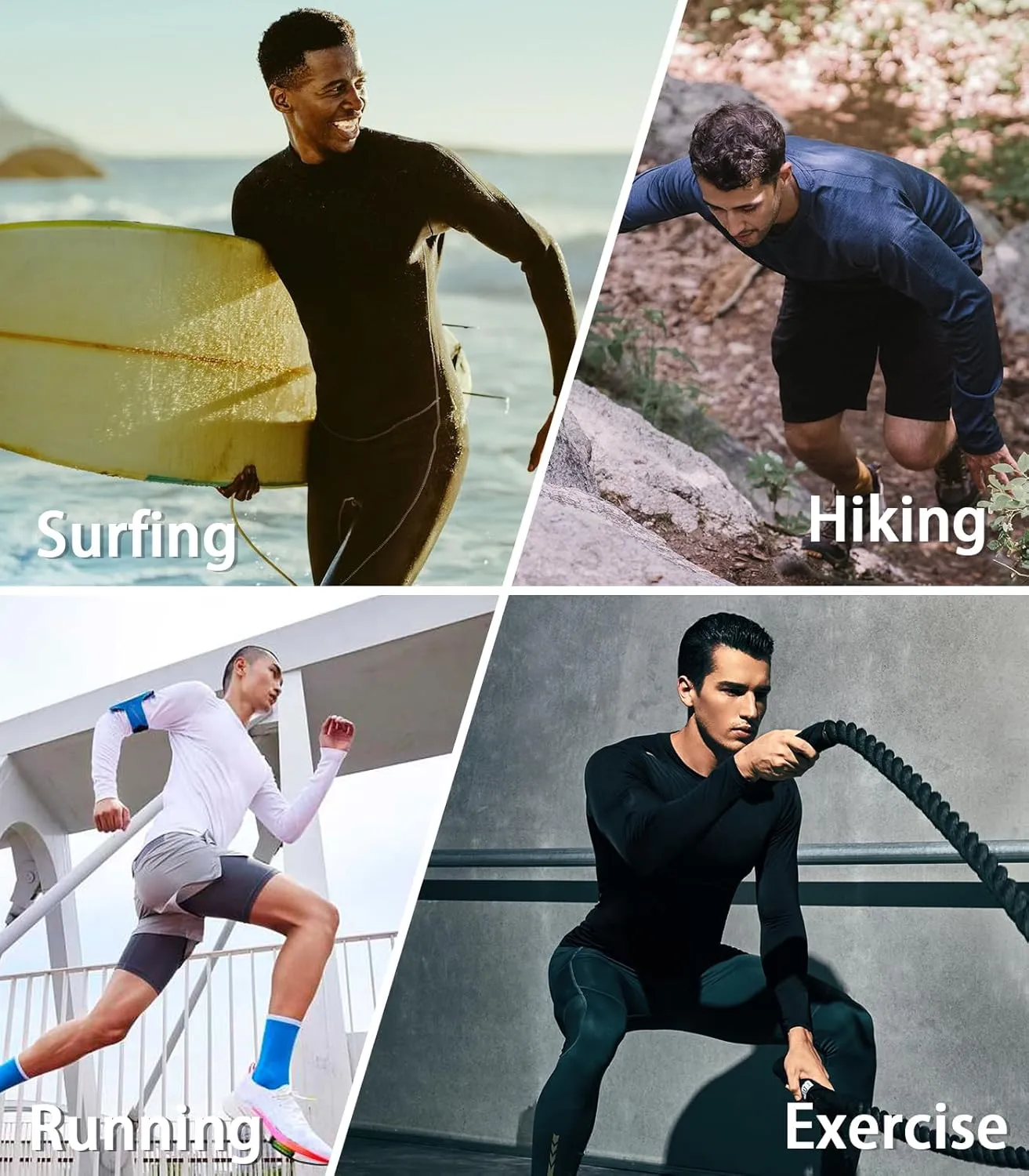 NORTHYARD Men's Sun Protection UPF 50  Shirts Long Sleeve Swim Rash Guard Shirt Workout Running Athletic Gym UV Fish Hiking