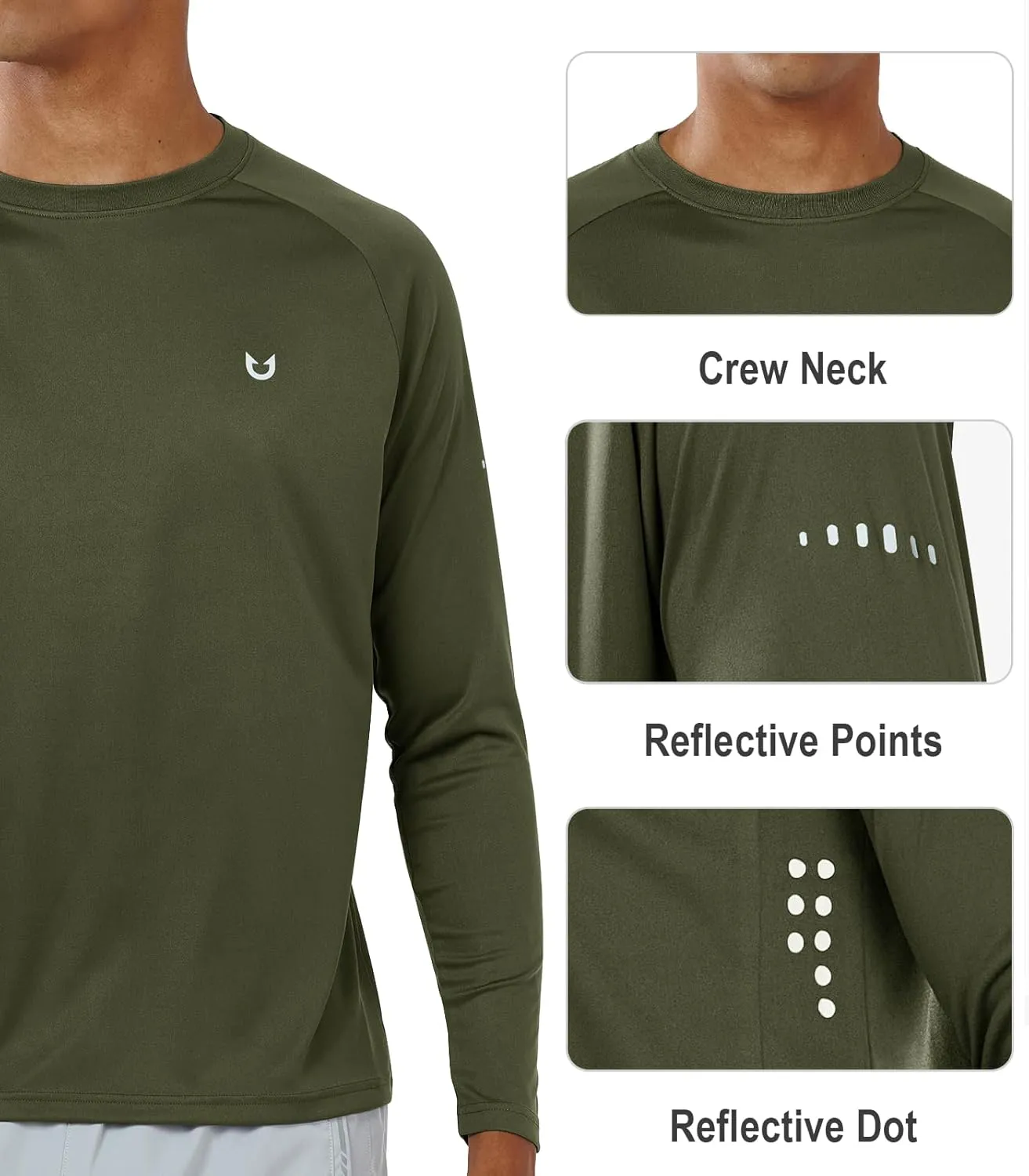 NORTHYARD Men's Sun Protection UPF 50  Shirts Long Sleeve Swim Rash Guard Shirt Workout Running Athletic Gym UV Fish Hiking
