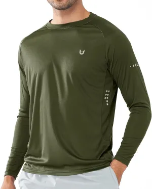 NORTHYARD Men's Sun Protection UPF 50  Shirts Long Sleeve Swim Rash Guard Shirt Workout Running Athletic Gym UV Fish Hiking