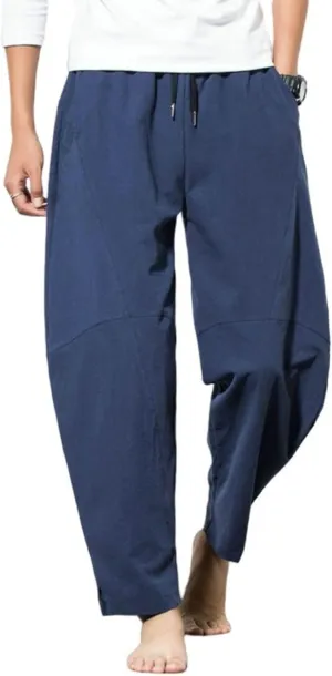 Parachute Harem Chinese Pants - Kung Fu Yoga Balloon Loose Large Pocket Bloomer Trousers Clothing for Women Men