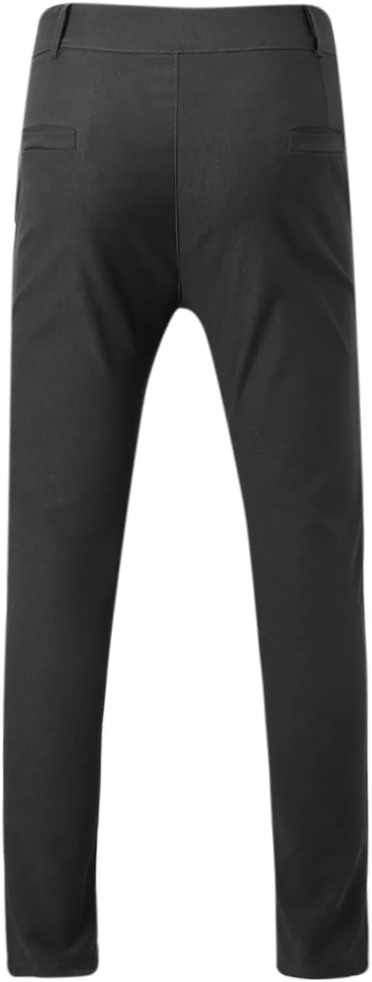 Plaid Dress Pants for Men Slim Fit Dress Pants Stretch Regular Fit Business Casual Fashion Golf Pencil Chinos Pants