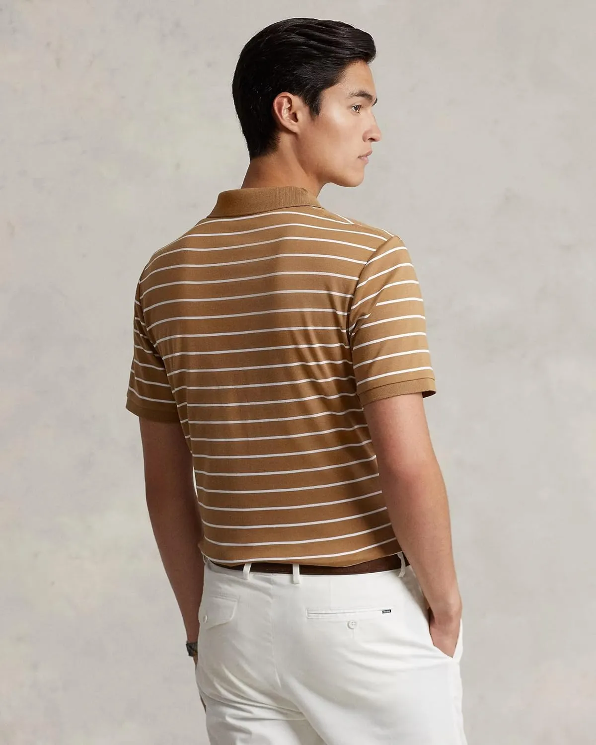 Polo Ralph Lauren Mens Custom Slim Fit Interlock Polo Shirt