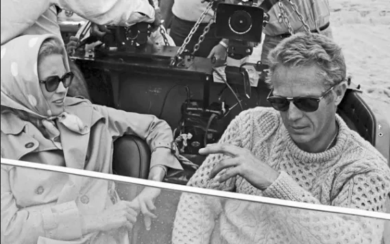 Pre Order - Steve McQueen Olive Donegal Irish Wool Sweater ETA 1/3