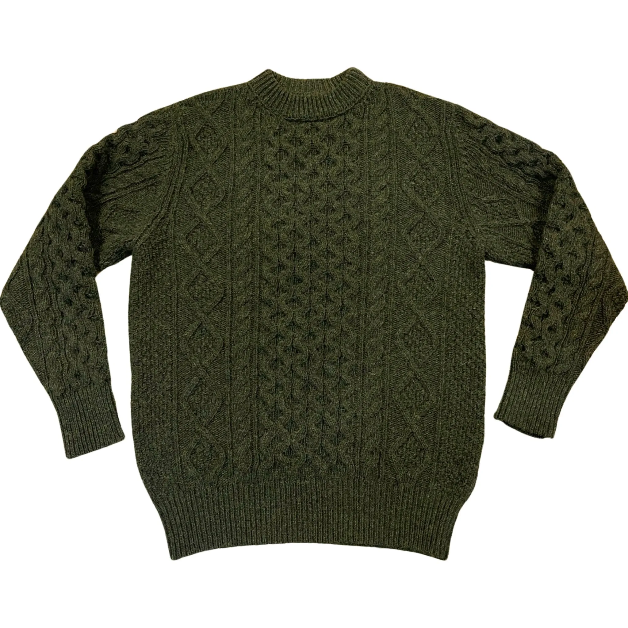 Pre Order - Steve McQueen Olive Donegal Irish Wool Sweater ETA 1/3