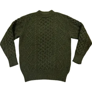 Pre Order - Steve McQueen Olive Donegal Irish Wool Sweater ETA 1/3
