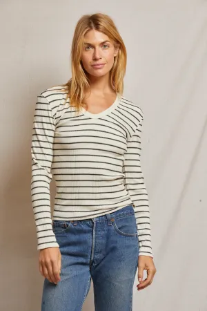 Robyn U-Neck Long Sleeve | Perfect White Tee