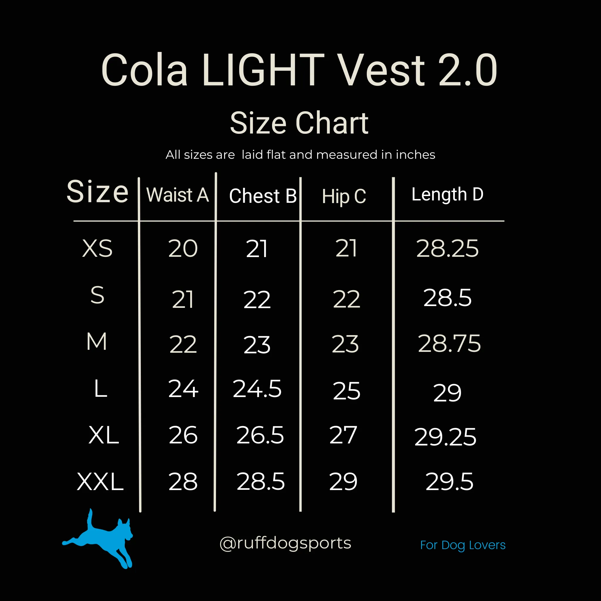 Ruffdog COLA Lightweight Dog Trainer Vest OLIVE